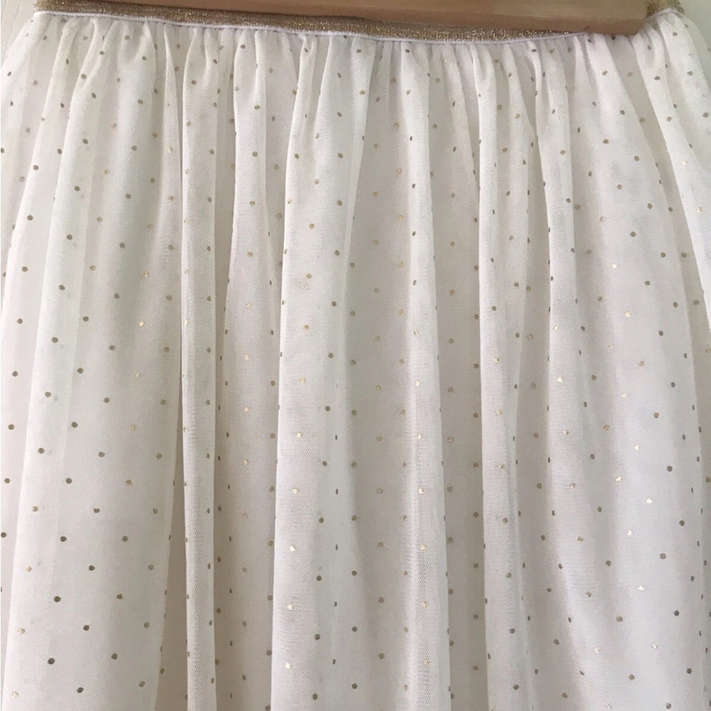 🩰✨ $60 Speechless Girls Cream Tulle Midi Skirt XL 13-14 Youth 25” Long EUC - Picture 12 of 13